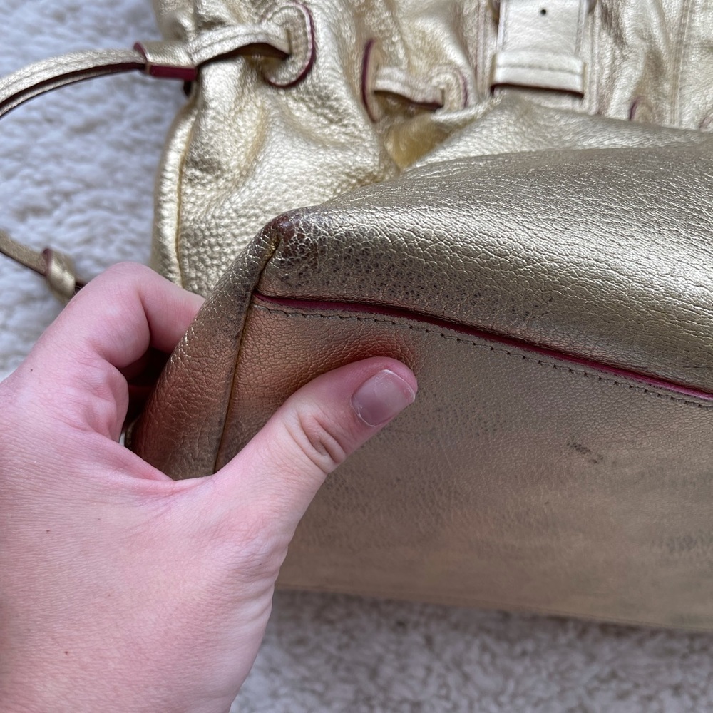Dooney and Bourke “Chiara” Large Gold Tote - Picture 3 of 11